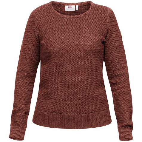 Fjallraven Tilbud Sweater Dame Övik Rød JFAU38497